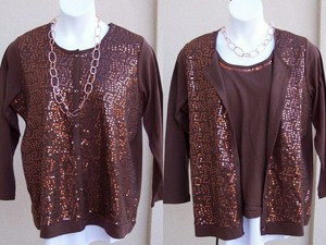 purple sequin top plus size