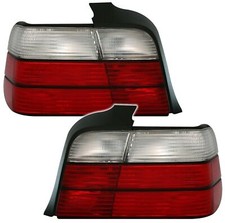 Tail Lights Left + Right For BMW E36 Sedan 1990-1998 Red / White