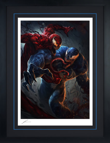 Sideshow Framed Fine Art Giclee Print Venom VS Carnage Limited Edition 43/450 - Picture 5 of 5