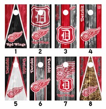 Detroit Red Wings Cornhole Wrap Skin Decal Vinyl Sticker MANY DESIGNS SK70