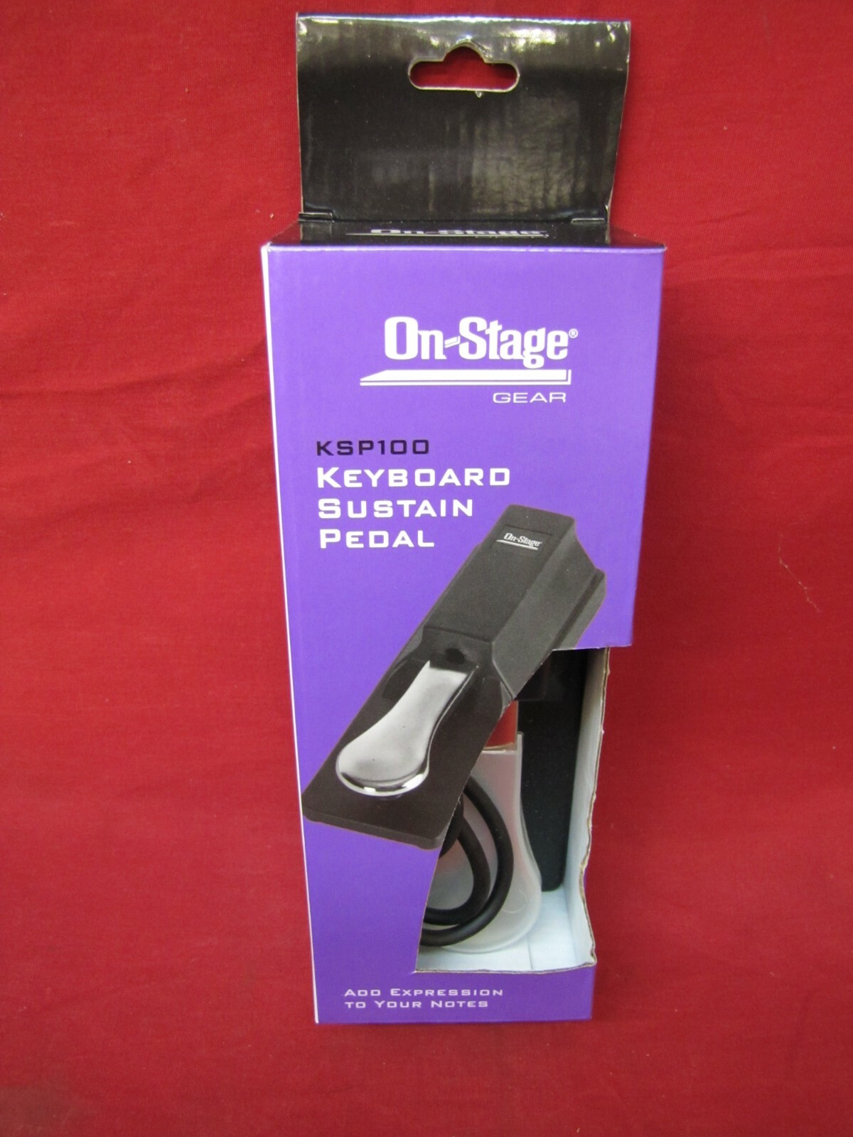 New On-Stage Gear KSP-100 Keyboard Sustain Pedal with Polarity Switch-image