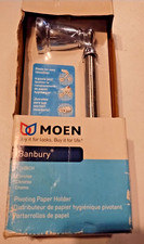 Moen Banbury Double Post Pivoting Toilet Paper Holder Nickel Chrome Y2608BN