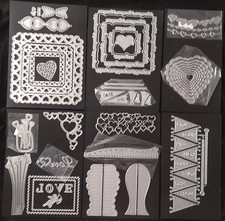 Hearts Love Valentine Theme Assorted Cutting Dies Lot