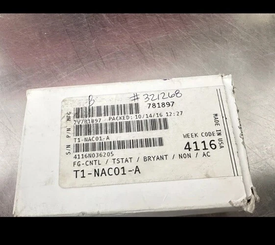 Bryant® Legacy™ RNC Non-Programmable AC Thermostat T1-NHP RNC T1NAC01A HEAT COOL - Image 2 of 3