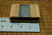 BLEVINS BUCKLE SLIDE REPLACEMENT VERTICAL LEATHER COVERED 3" or 2.5" /2" plain