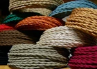 3 Core Twisted Vintage Wire Coloured Fabric Braided Cable Lamp Cord Flex US
