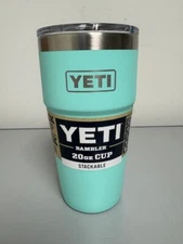 Classic Seafoam YETI® 20oz Stackable RAMBLER® - Authentic - Mag Lid