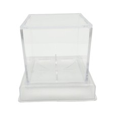 Clear Baseball Display Case Storage Box Memorabilia Showcase Display Protector