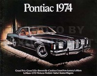 1974 Pontiac Original Sales Prospekt Trans Am Firebird Bonneville Grand Prix Gto