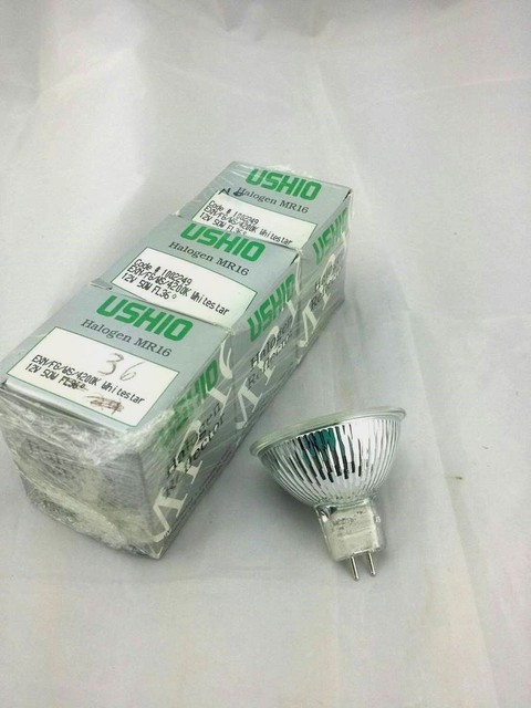 Box Of 4 Full Spectrum Exn 12v 50w Halogen Light Bulb 5000k Desk