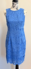 Ann Taylor factory blue lace dress size 4