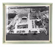 US Naval Air Station Cape May New Jersey Historical Aerial Framed Photo