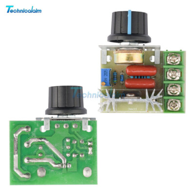 4PCS 2000W AC Speed Controller SCR 220V Voltage Regulator Dimmers Thermostat