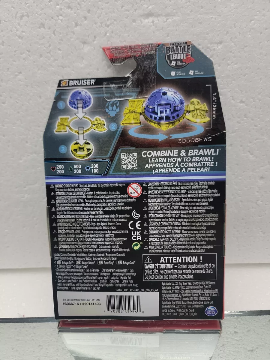 Bakugan 2023 Special Attack Single Figure Bruiser Includes Online