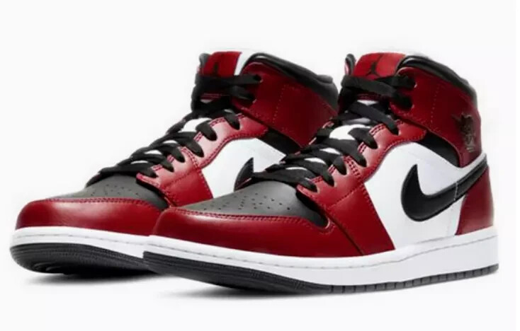 シューズ(男性用) Nike Jordan 1 Mid Chicago Toe 26cm Size 11 - Jordan 1 Mid Chicago Black Toe 2020 for sale
