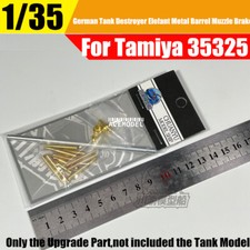 Kit canna pistola metallo cacciatorpediniere carro armato elefante tedesco 1/35 + conchiglie per Tamiya 35325