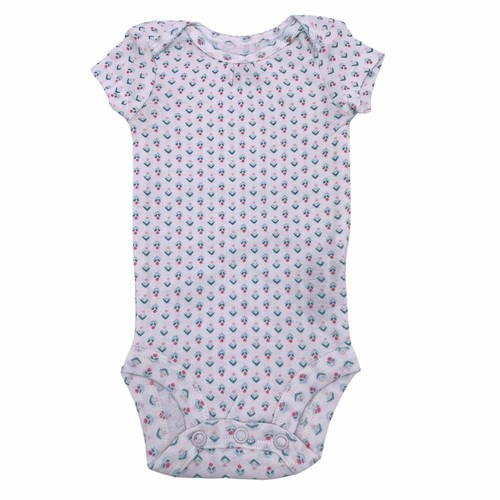 New Carter's Baby Girls Infants Floral Short Sleeves 5 Pack Bodysuits Set - Picture 2 of 6