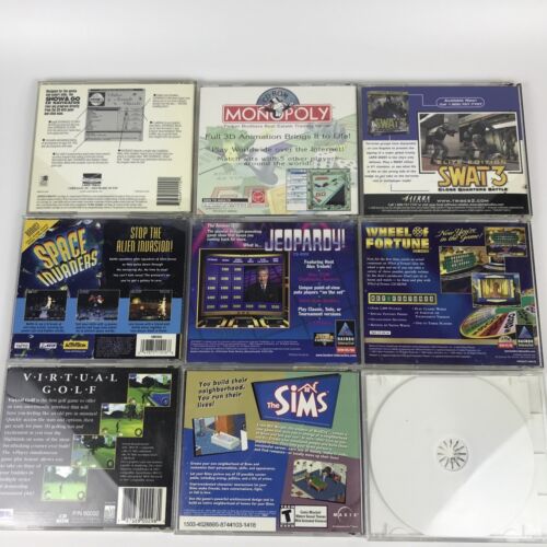 PC Games Children Kids Puzzle Font Arcade Printing Sim Windows 95 98 Vintage LOT - Picture 3 of 9