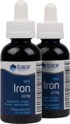 Trace Minerals | Liquid Ionic Iron Dietary Supplement| Supports Cognitive Fun...