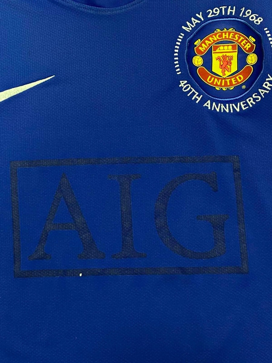 Nike Manchester United Shirt 40th Anniversary May 29th size M | eBay