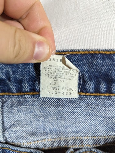 Vintage Levi's 550 Jeans Men's 36x36 Relaxed Fit Tapered 100% Cotton 90s Work - Picture 10 of 12