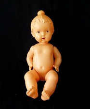 1950's USSR Russian Soviet OHK CELLULOID Toy Doll BABY in CAP