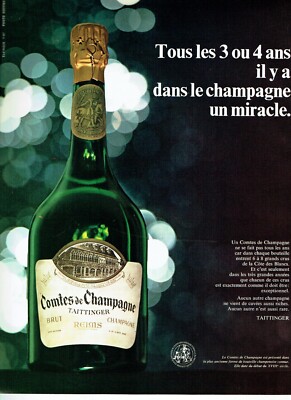 Werbung Advertising 0822 1967 Taittinger Grafen von Champagner Wunder