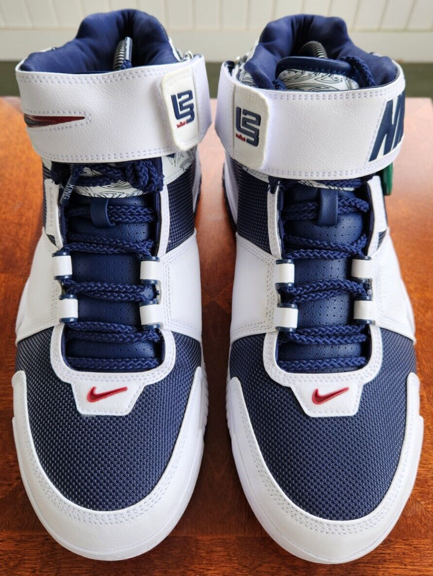 Size 12 - Nike Zoom LeBron 2 Retro 2022 Midnight Navy (USA