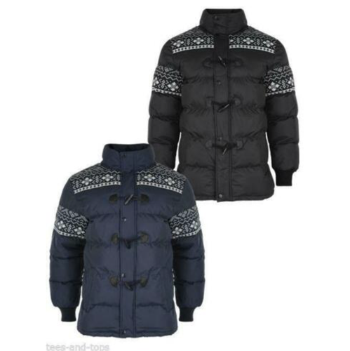 Men Padded Winter Jacket Fair isle 