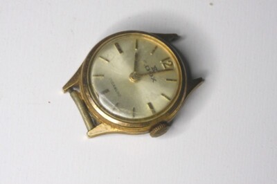 Edox eta2512  lady vintage watch for parts, NO back , for repairs   -21742