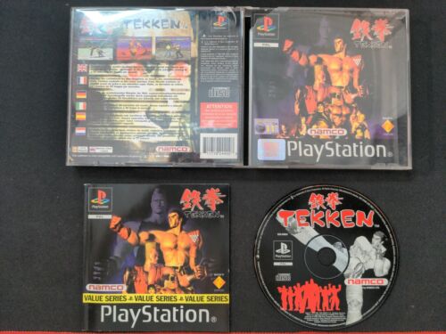 Tekken Sony PlayStation Etiqueta SLES 00005 Black