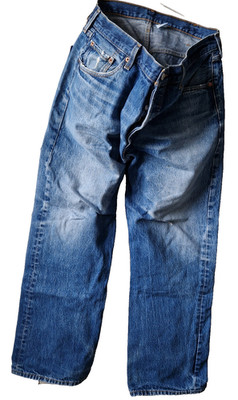 Levis 501 Jeans shrink to/jetzt 38x29 blau W38 L29 Bundweite ca. 98 cm