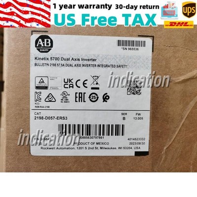 Brand New AB CAT 2198-D057-ERS3 FW 13.005 kinetix 5700 Axis inverter US Free Tax
