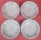 Johann Haviland Blue Garland Bowls 7.5" Fine China Made In Bavaria Germany Set 4