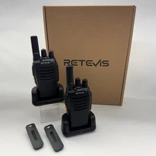 Retevis H-777 VHF 5W Long-Range Walkie Talkies (Pair) w/ Charger & Accessories