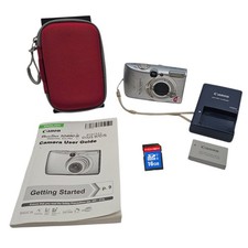 Canon SD890IS Elph PowerShot 10MP Digital Camera Silver +Case Charger Battery SD
