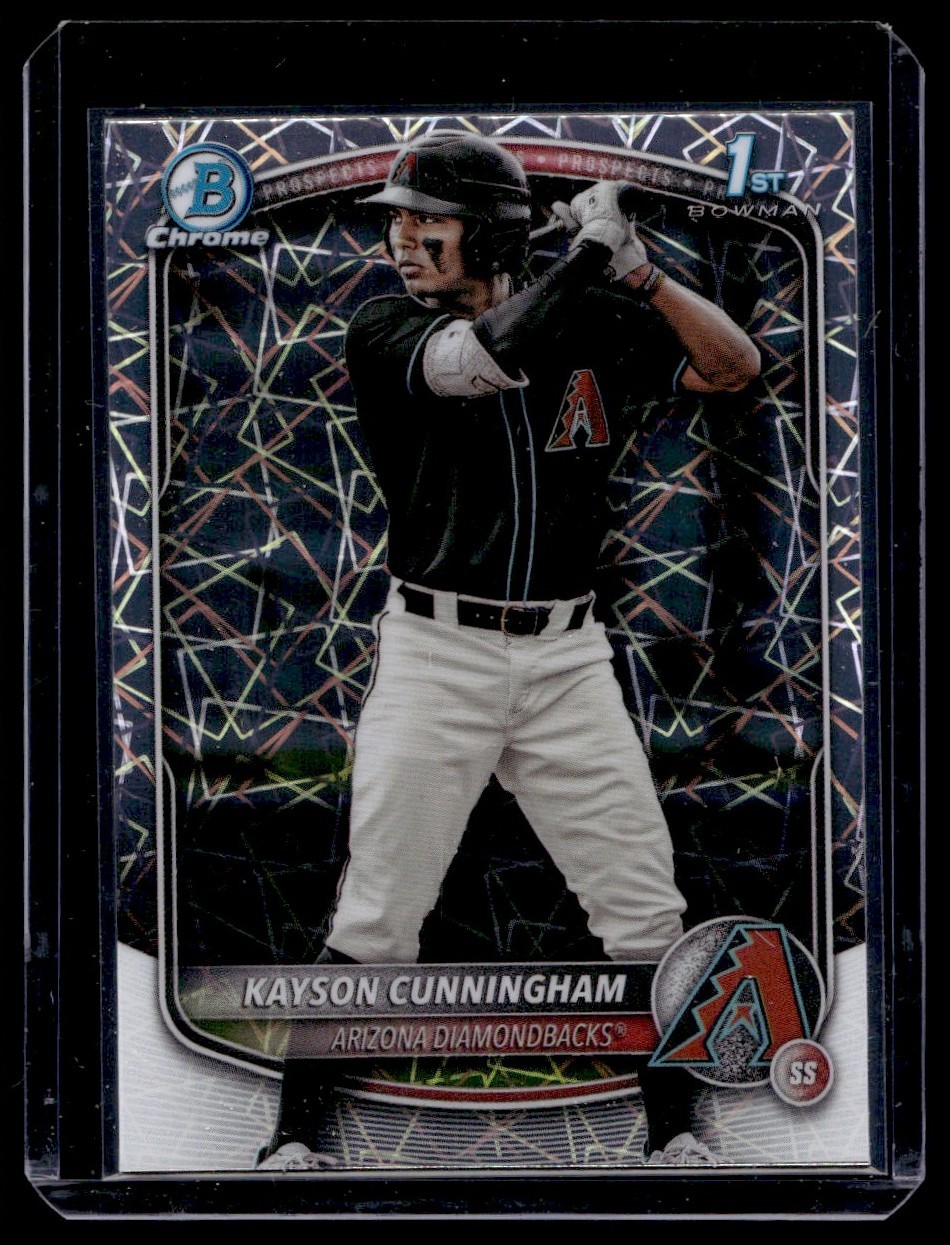 2025 Bowman Draft Chrome Laser Kayson Cunningham Arizona Diamondbacks #BDC-84