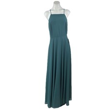 NEW Lulus Mythical Kind of Love Green Sleeveless Cami Camisole Maxi Tank Dress L