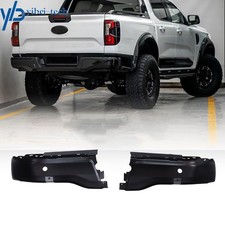 Paintable Black Rear Bumper End Set For Ford Ranger 2019-2023 With Sensor Holes