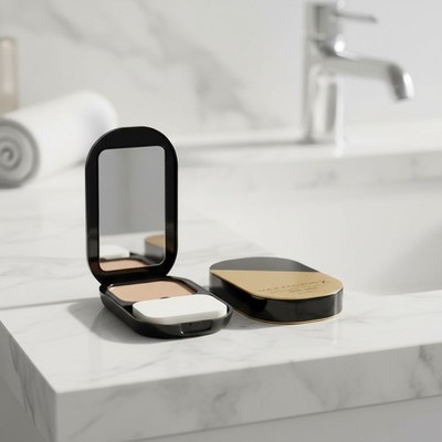 02 Ivory Facefinity Compact Foundation: , Matte Finish & Moisturizing Care
