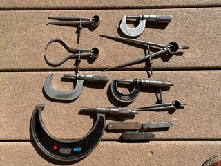 Starrett Caliper Micrometer Scribe Lot Machinist Tools