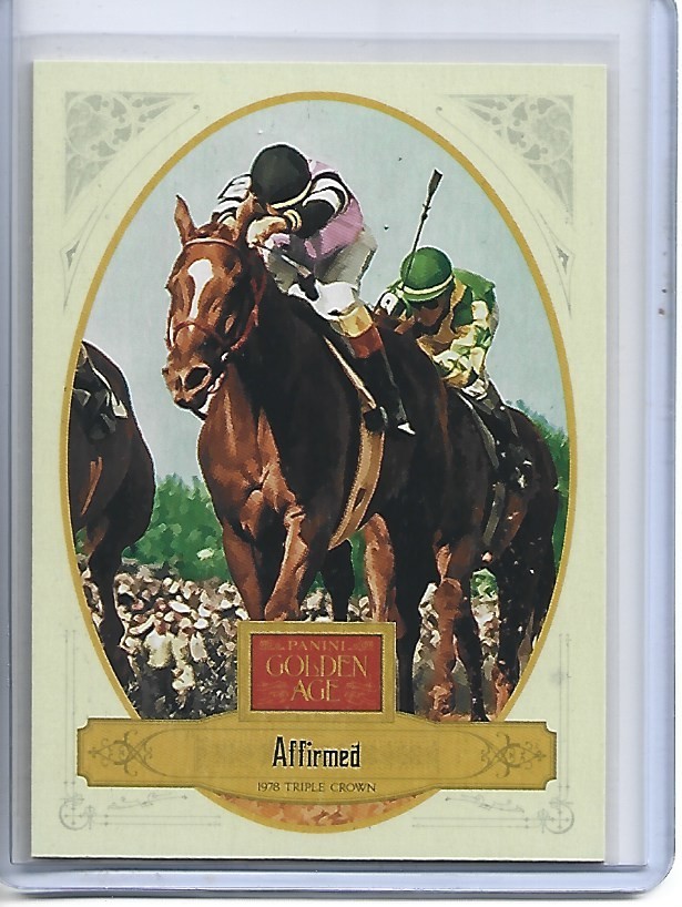 Affirmed 2012 Panini Golden Age #124-Horse Racing 1978 Triple Crown Winner