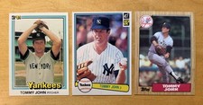 Tommy John Lot Of 3 Mix With 1981 & 1982 Donruss New York Yankees Mint