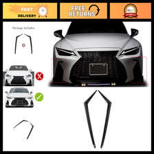 Front Bumper Canards For Lexus Is300 Is350 2021-2025 Chin Spoiler Splitter Abs Front Bumper Canards For Lexus Is300 Is350 2021-2025 Chin Spoiler Splitter Abs