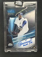 Orlando Hernandez 2026 Topps Chrome Black Blue Refractor Auto  #CBA-OH 11/150