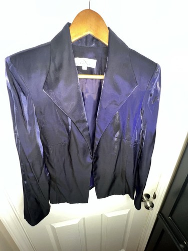 Vestido y chaqueta de noche formal de boda madre de novia púrpura Patra para mujer 10 M - Imagen 9 de 21