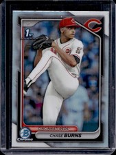 2024 Bowman Draft Chase Burns Chrome Refractor 1st Prospect #BDC-55 Reds