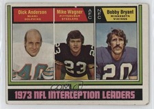1974 Topps Interception Leaders Dick Anderson Mike Wagner Bobby Bryant #332 14tz