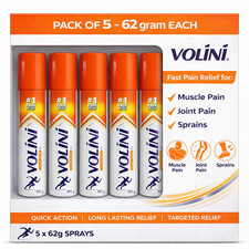 Volini Spray 62g External Muscle  Joint Comfort Support Pack of 5 free shipping