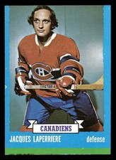 1973-74 Topps Jacques Laperriere #137 NM Montreal Canadiens MISCUT